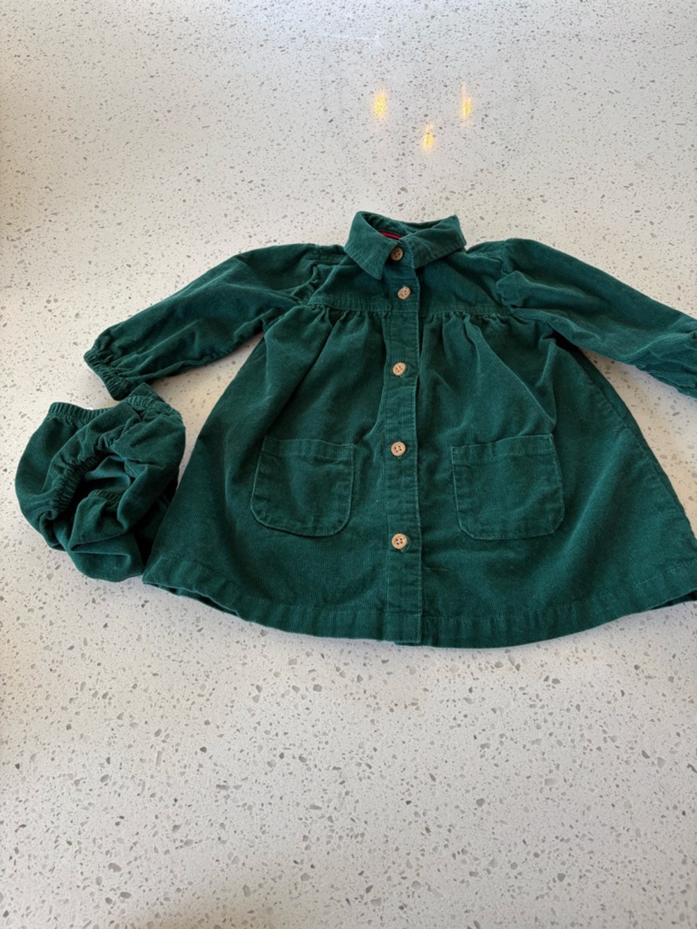 Carter’s Corduroy Green Dress Size 6 Months